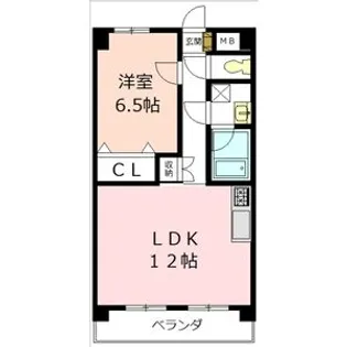 アピエ黄金【3階】の間取り