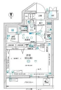 東京都新宿区矢来町【マンション】の間取り