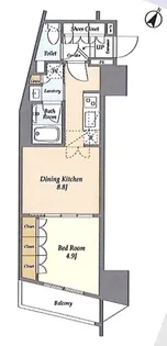 リテラス渋谷笹塚【4階】の間取り