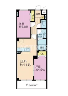 大阪府大阪市阿倍野区美章園1【マンション】の間取り