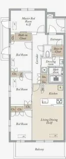 東京都武蔵野市境1【マンション】の間取り