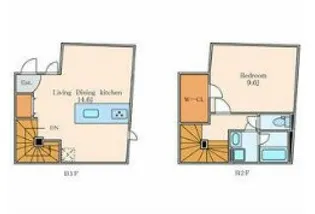 M.A HILLS AKASAKA【1階】の間取り