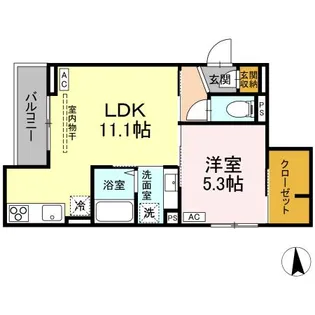 Asset-Court花小金井南町【2階】の間取り
