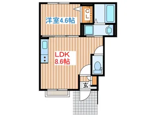 エトワール【1階】の間取り