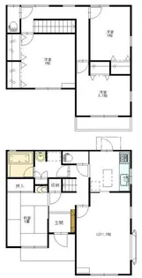 千葉県習志野市藤崎6【一戸建】の間取り