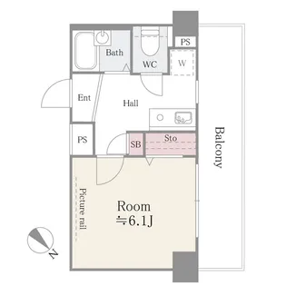 アルテーヌ新横浜【7階】の間取り