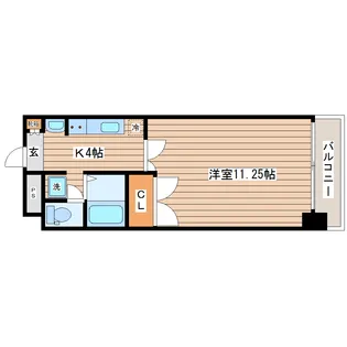 第3横山ハイツ【4階】の間取り