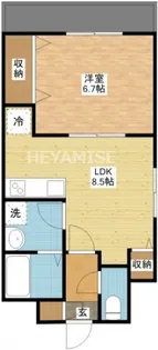 カルディアスタジアムシティ【5階】の間取り