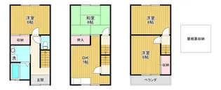 大阪府寝屋川市萱島東2【一戸建】の間取り