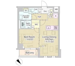 セリジェ池尻大橋【3階】の間取り