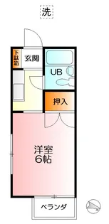霞台ハイツ【2階】の間取り