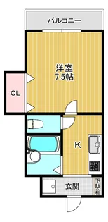 清水マンションIII【2階】の間取り