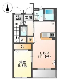 エクセレンス ・ハイツ【1階】の間取り