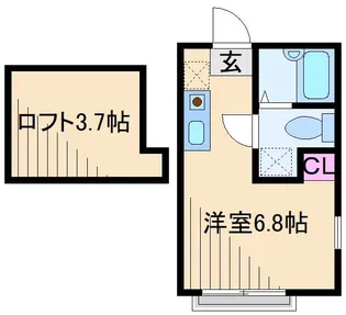 ヒルスミキ妙蓮寺【2階】の間取り