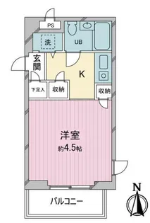 ワコーレ花小金井【5階】の間取り
