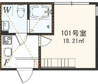 アザーレ・パッシオ橋本【1階】の間取り