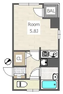 グリーンフォレスト【2階】の間取り