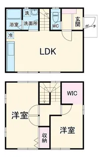 静岡県浜松市中央区鴨江3【一戸建】の間取り