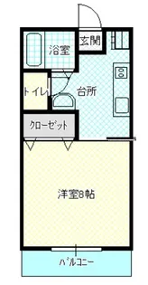 熊本県菊池市泗水町吉富【アパート】の間取り