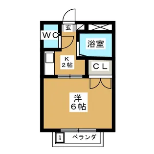 ニューボストン【1階】の間取り