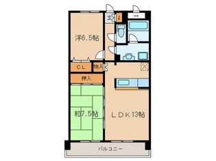 パークサイド土井南【5階】の間取り