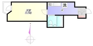 竹山ビル弐番館【6階】の間取り