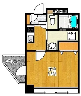 メルヴェイユKY【9階】の間取り