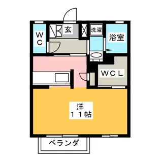 ラフィネ敷地 A【1階】の間取り