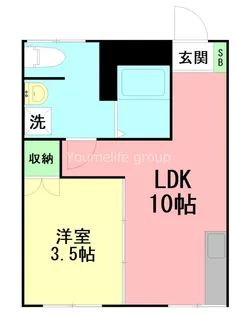 エリール厚木【1階】の間取り