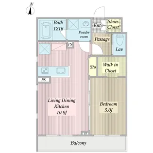 プラトリーナ【2階】の間取り