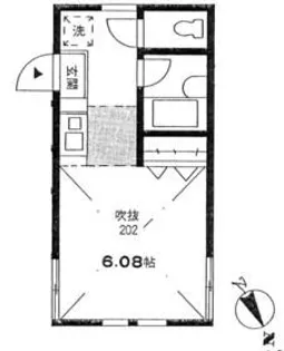 1Rの間取り画像