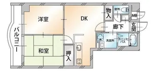 ユーレジデンス三鷹【4階】の間取り