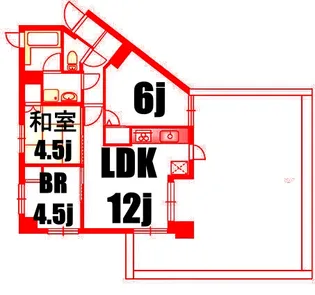 ロワール横濱鶴見【6階】の間取り