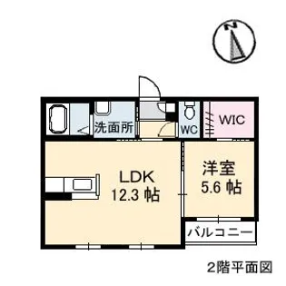 シャーメゾン ブローディア【2階】の間取り