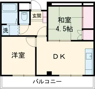 タカラ峰ハイツB棟【2階】の間取り