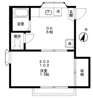 フォーブルA【2階】の間取り