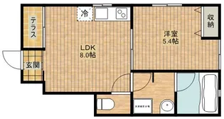 グラシアスA【1階】の間取り