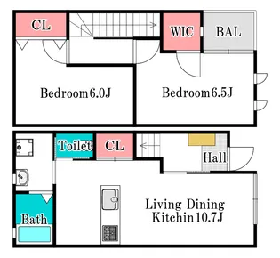岡山県岡山市北区西辛川【一戸建】の間取り
