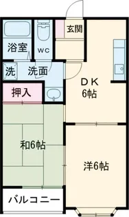 南宮ハイツ【2階】の間取り