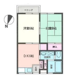 神奈川県横浜市都筑区川和町【アパート】の間取り