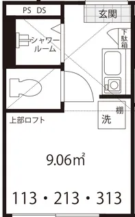 東京都新宿区上落合3【アパート】の間取り
