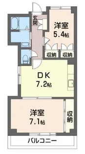 オクタビア・ヒル B【3階】の間取り