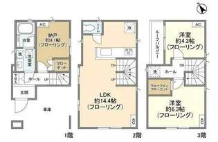 東京都豊島区駒込3【一戸建】の間取り