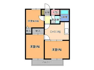 アロマハイツ【2階】の間取り