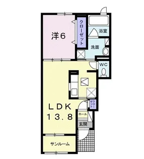 プラシードK C【1階】の間取り