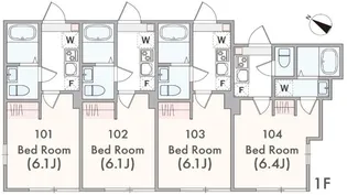 アザーレ・アサンテ日吉B【2階】の間取り