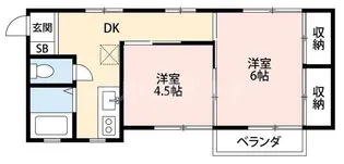 グリーンハイツ 矢切【1階】の間取り