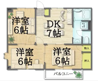 パラメーゾンA【2階】の間取り