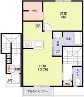 ブランシール山手【2階】の間取り