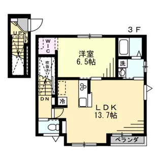 S Flat【3階】の間取り